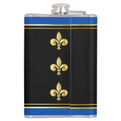 Maak uw eigen Unicorn Coat van Wapenblauw Embleem Heupfles (Achterkant)