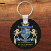 Maak uw eigen Unicorn Coat van Wapenblauw Embleem Sleutelhanger (Voorkant)