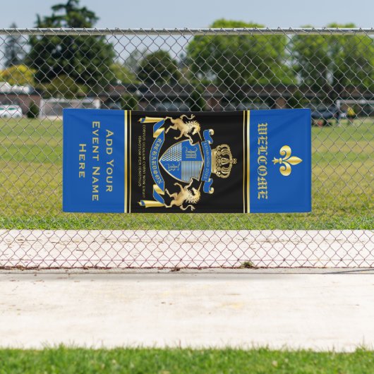 Maak uw eigen Unicorn Coat van Wapenblauw Embleem Spandoek (Insitu)