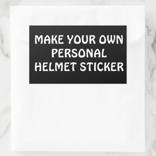 MAAK UW EIGEN UNIQUE HELMET STICKER (Tas)