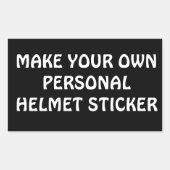 MAAK UW EIGEN UNIQUE HELMET STICKER (Voorkant)
