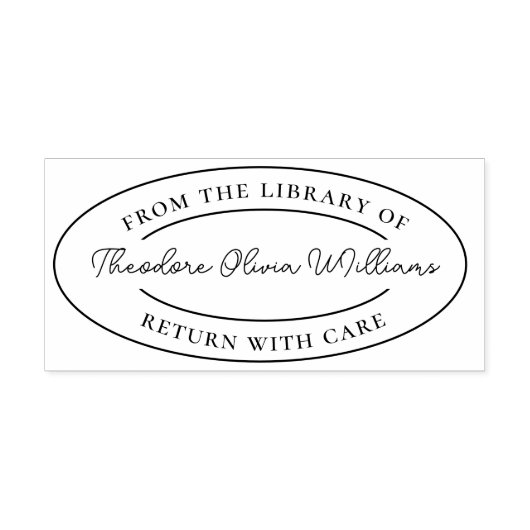 Maak uw eigen van de bibliotheek van douane rubberstempel (Afrduk)