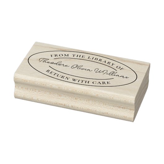 Maak uw eigen van de bibliotheek van douane rubberstempel (Stempel)