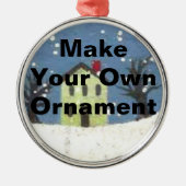 Maak uw eigen versiering metalen ornament (Voorkant)