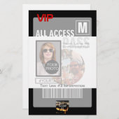 Maak uw eigen VIP pas 8 manieren aan Personeel Briefpapier (Voorkant / Achterkant)