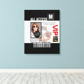 Maak uw eigen VIP pas 8 manieren aan Personeel Canvas Afdruk (Insitu (Houten vloer))