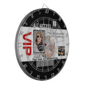 Maak uw eigen VIP pas 8 manieren aan Personeel Dartbord (Voorkant Links)