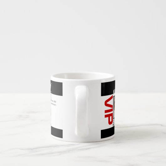 Maak uw eigen VIP pas 8 manieren aan Personeel Espresso Kop (Achterkant)