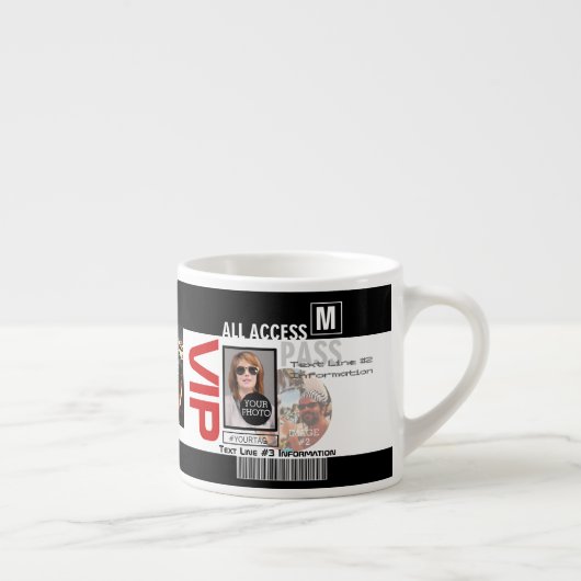 Maak uw eigen VIP pas 8 manieren aan Personeel Espresso Kop (Rechts)