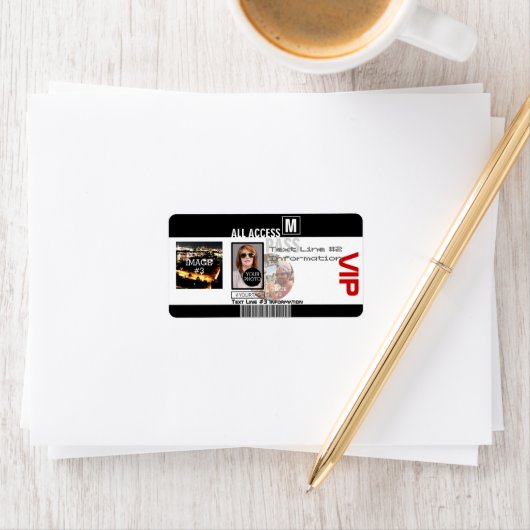 Maak uw eigen VIP pas 8 manieren aan Personeel Etiket (Insitu)