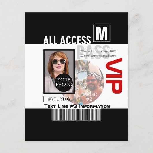Maak uw eigen VIP pas 8 manieren aan Personeel Flyer (Voorkant)