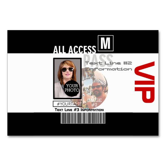Maak uw eigen VIP pas 8 manieren aan Personeel Kaart (Voorkant)