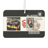 Maak uw eigen VIP pas 8 manieren aan Personeel Luchtverfrisser (Voorkant)