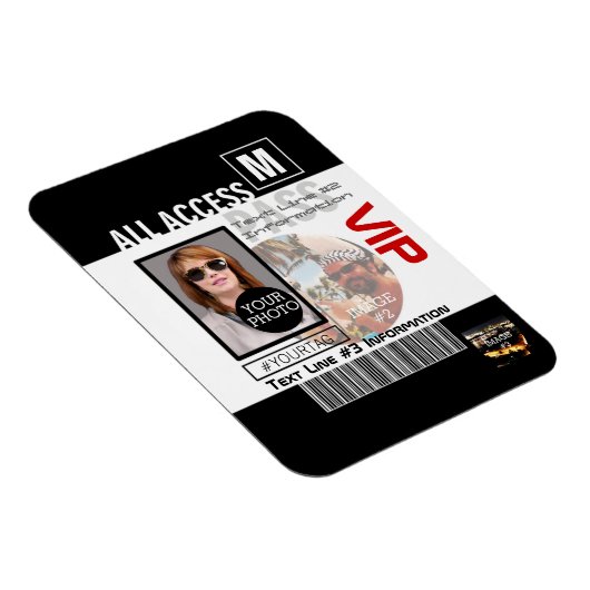 Maak uw eigen VIP pas 8 manieren aan Personeel Magneet (Rechterzijde)