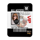 Maak uw eigen VIP pas 8 manieren aan Personeel Magneet (Verticaal)
