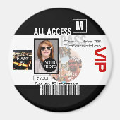 Maak uw eigen VIP pas 8 manieren aan Personeel Magneet (Voorkant)