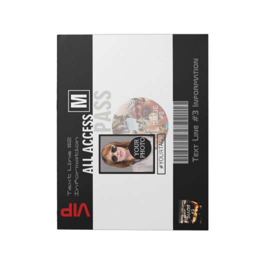 Maak uw eigen VIP pas 8 manieren aan Personeel Notitieblok (Linkerzijde)