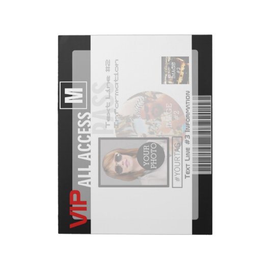 Maak uw eigen VIP pas 8 manieren aan Personeel Notitieblok (Linkerzijde)