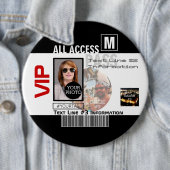Maak uw eigen VIP pas 8 manieren aan Personeel Ronde Button 6,0 Cm (In situ)