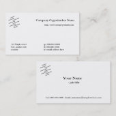 maak uw eigen visitekaartje, naam en logo visitekaartje (Voorkant / Achterkant)