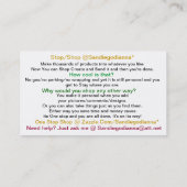 Maak uw eigen Visitekaartjes (Achterkant)