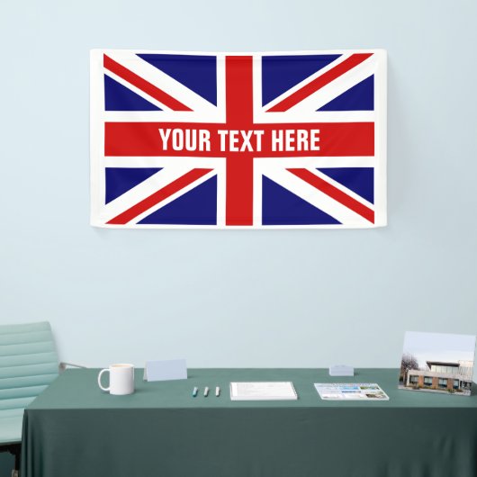 Maak uw eigen vlag van de vlag van de Britse vlag  Spandoek (Beurs)