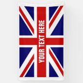 Maak uw eigen vlag van de vlag van de Britse vlag  Spandoek (Verticaal)