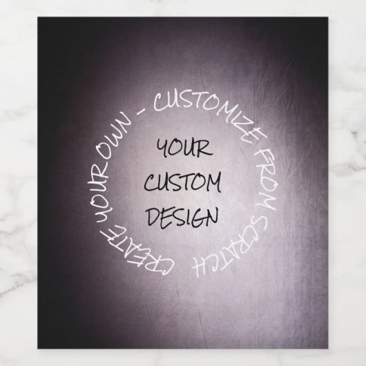 Maak Uw Eigen Volledig Aangepaste Wijn Etiket (Enkel label)