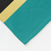 Maak uw eigen wapen Blauwgroen gouden Beer Fleece Deken (Hoek)