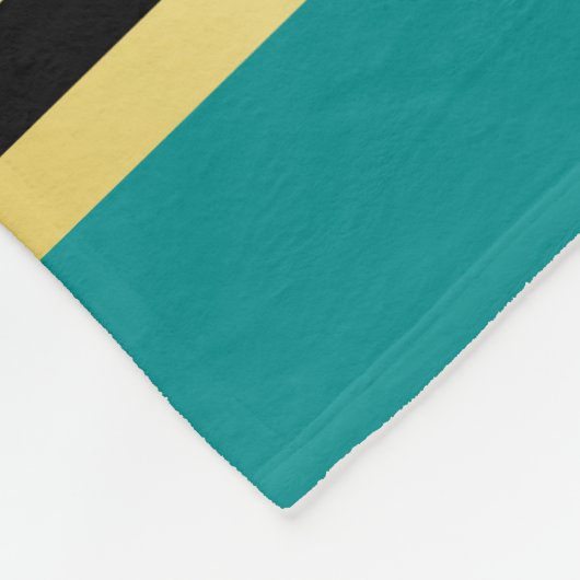 Maak uw eigen wapen Blauwgroen gouden Beer Fleece Deken (Hoek)