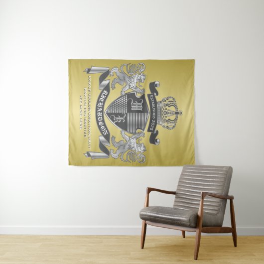 Maak uw eigen wapengekletter (goudleeuw) wandkleed (In Situ (horizontaal))