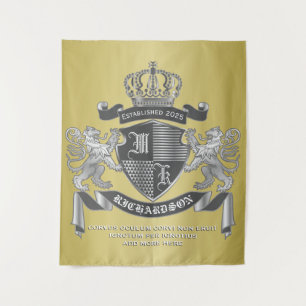 Maak uw eigen wapengekletter (goudleeuw) wandkleed