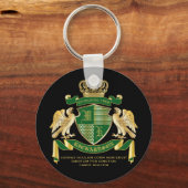 Maak uw eigen wapengekletter groen-adelaar embleem sleutelhanger (Voorkant)