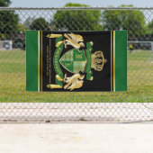 Maak uw eigen wapengekletter groen-adelaar embleem spandoek (Insitu)
