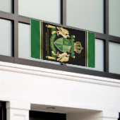 Maak uw eigen wapengekletter groen-adelaar embleem spandoek (Buitenkant Gebouw)