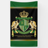 Maak uw eigen wapengekletter groen-adelaar embleem spandoek (Verticaal)