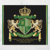 Maak uw eigen wapengekletter groen goudleeuwen bier etiket (Enkel label)