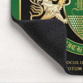 Maak uw eigen wapengekletter groen goudleeuwen muismat (Hoek)