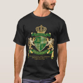 Maak uw eigen wapengekletter groen goudleeuwen t-shirt (Voorkant)