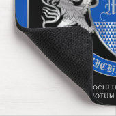 Maak uw eigen wapenkat blauw, zilveren ledemaat muismat (Hoek)