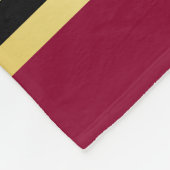 Maak uw eigen wapenkat rood-goudblauw fleece deken (Hoek)