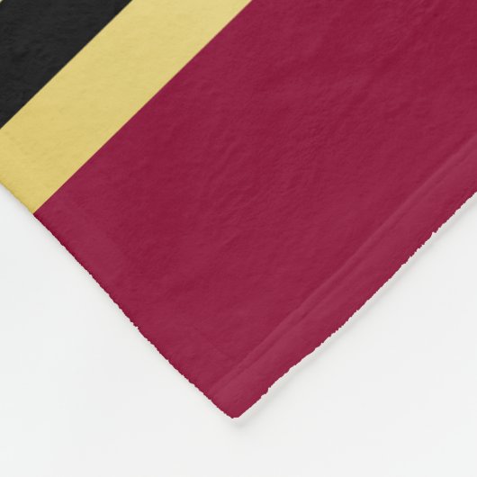 Maak uw eigen wapenkat rood-goudblauw fleece deken (Hoek)