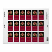Maak uw eigen wapenschild Red Gold Lion Emblem Etiket (Full Sheet)