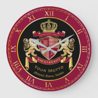 Maak uw eigen wapenschild Red Gold Lion Emblem