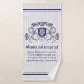 Maak uw eigen wapenschild Silver Horse Badhanddoek (Badhanddoek)