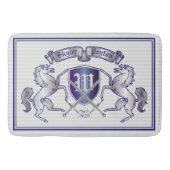 Maak uw eigen wapenschild Silver Horse Badmat (Voorkant)