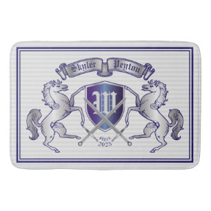 Maak uw eigen wapenschild Silver Horse Badmat