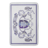 Maak uw eigen wapenschild Silver Horse Badmat (Voorkant Verticaal)