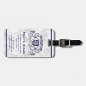 Maak uw eigen wapenschild Silver Horse Bagagelabel (Voorkant horizontaal)