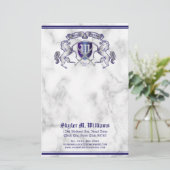 Maak uw eigen wapenschild Silver Horse Briefpapier (Staand voorkant)